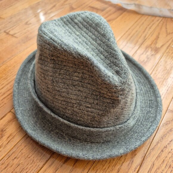 Dobbs Fifth Avenue Vintage Fedora Men's Hat Harris Tweed Pinstripe Wool - Picture 4 of 10